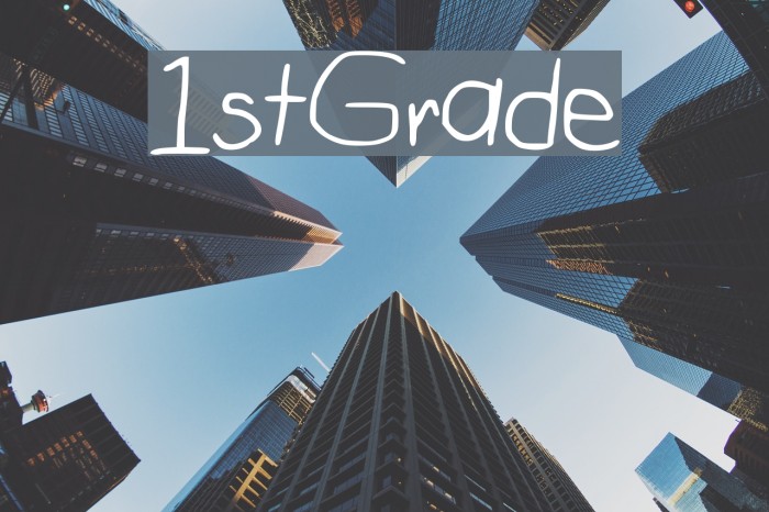 1st_Grade Font examples