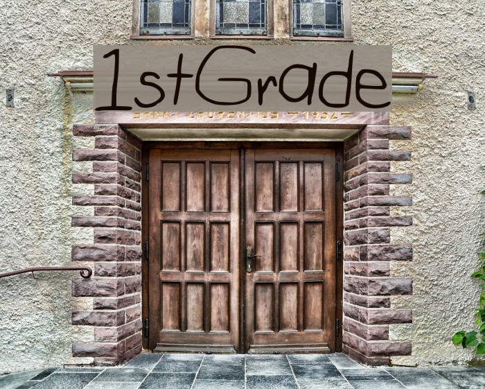 1st_Grade Font examples