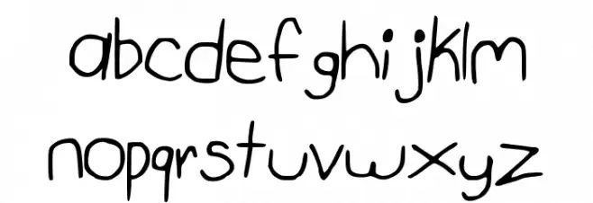 1st_Grade Font LOWERCASE