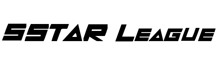 5STAR League Font