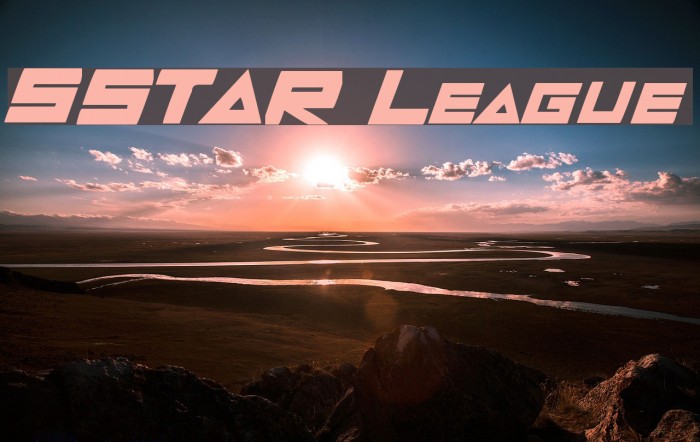 5STAR League Font examples