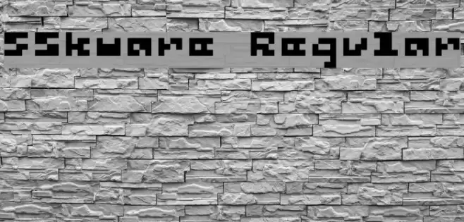 5Skware Regular Font examples
