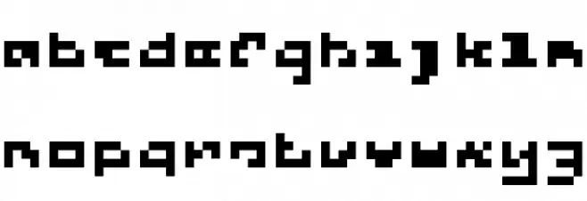 5Skware Regular Font LOWERCASE