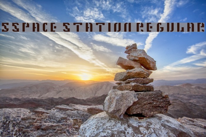 5Space Station Regular फ़ॉन्ट examples