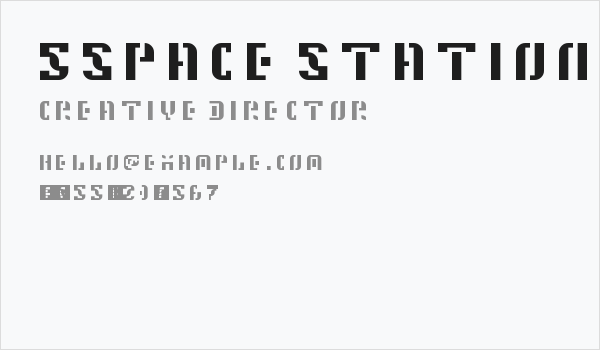 5Space Station Regular Business Card