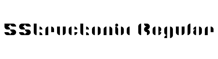 5Structonix Regular Font