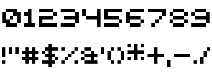 5squared pixel Regular Schriftart Anderer Schreiben