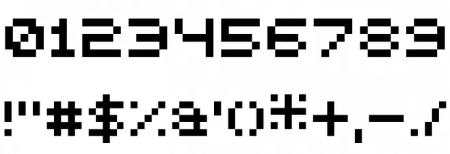 5squared pixel Regular Polices AUTRES CHARS