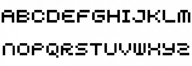 5squared pixel Regular フォント 大文字