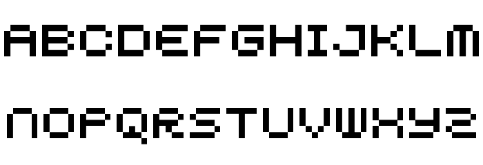 5squared pixel Regular Schriftart Kleinbuchstaben