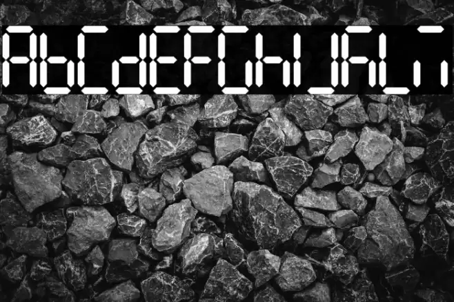 7Segments Regular フォント examples