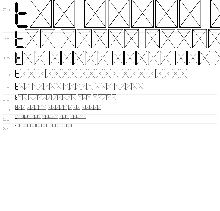 7Segments Regular Waterfall