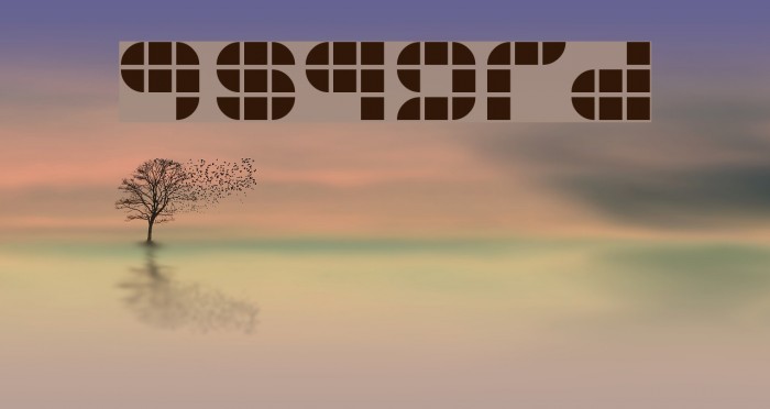 9sqgrd Font examples