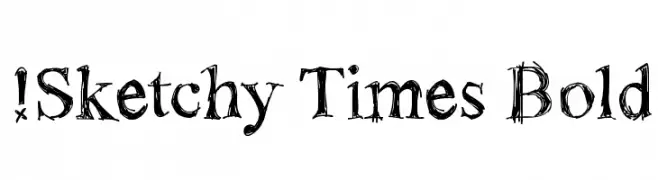 !Sketchy Times Bold  Скачать бесплатные шрифты