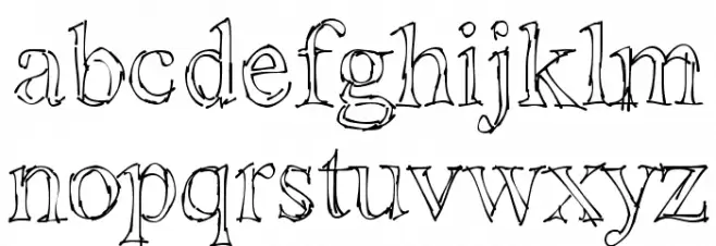 !Sketchy Times Font Litere mici