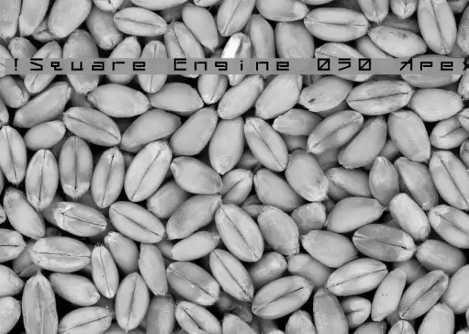 !Square Engine 050 Apex फ़ॉन्ट examples