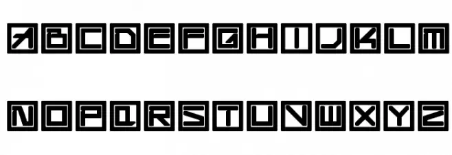 !Square Engine 150 Simplex Bold Schriftart Groß