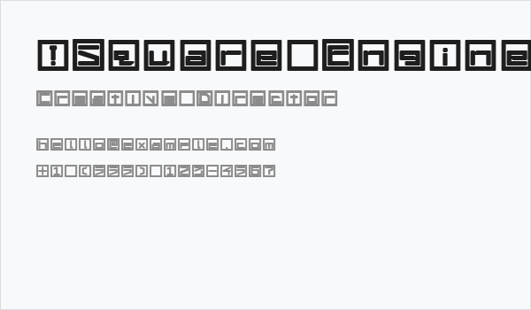 !Square Engine 150 Simplex Bold Business Card