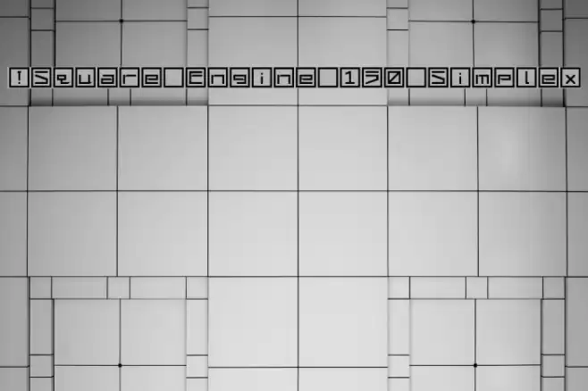 !Square Engine 150 Simplex Caratteri examples