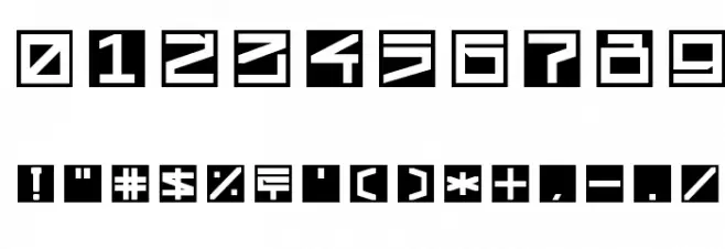 !Square Engine 250 Reflex Bold Font OTHER CHARS