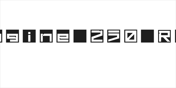 !Square Engine 250 Reflex Bold Logo