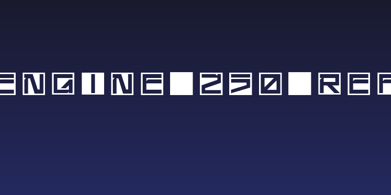 !Square Engine 250 Reflex Bold Social Header