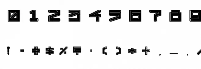 !Square Engine 350 Latex フォント その他の文字