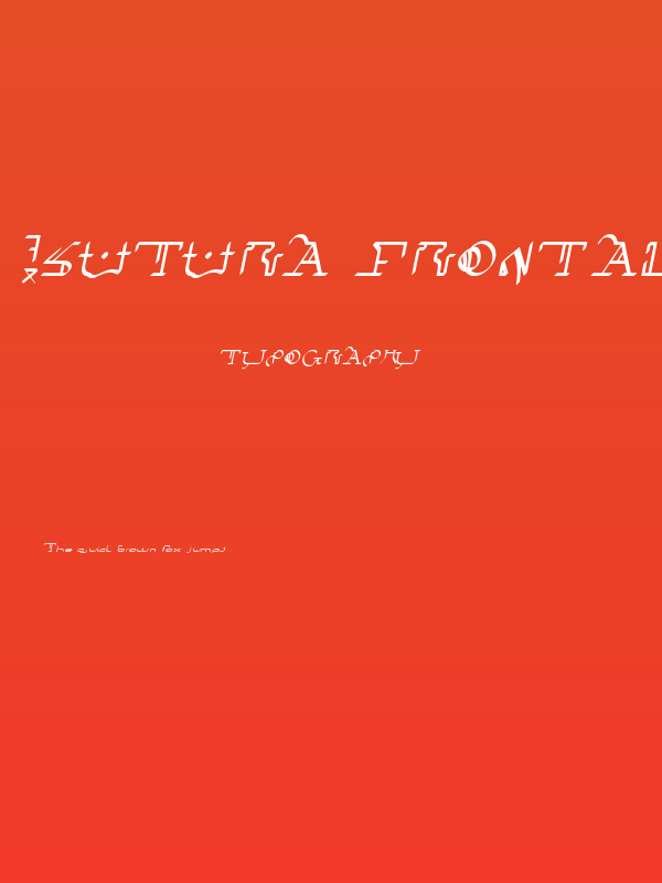 !Sutura Frontalis Bold Italic Poster