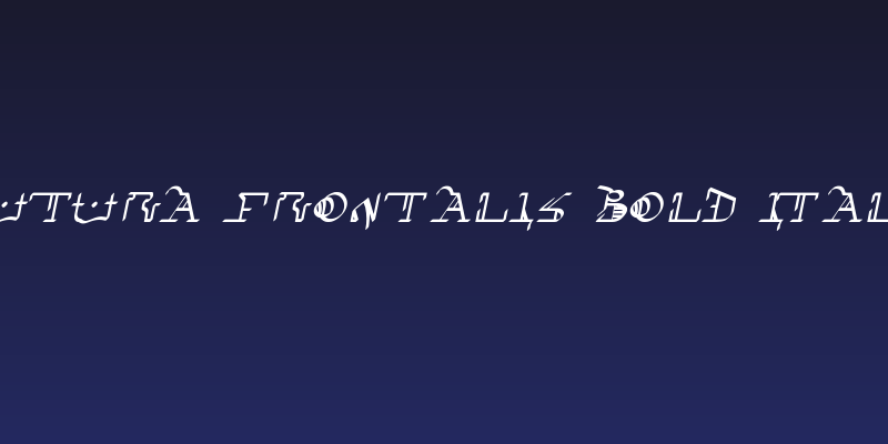 !Sutura Frontalis Bold Italic Social Header