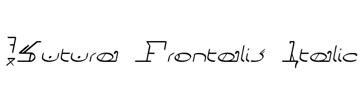 !Sutura Frontalis Italic フォント