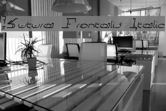 !Sutura Frontalis Italic Font examples