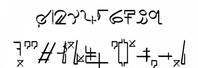 !Sutura Frontalis Font Alte caractere