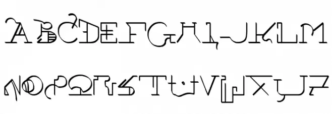 !Sutura Frontalis Font Litere mari