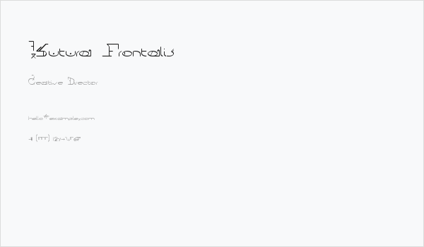 !Sutura Frontalis Business Card