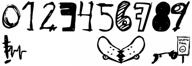 [skateboarding] Font OTHER CHARS