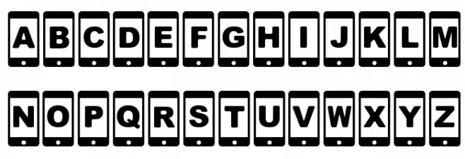 [smartphone] Schriftart Kleinbuchstaben