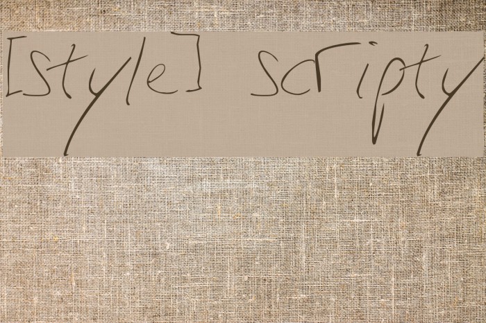 [style] scripty Example 1