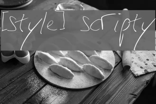 [style] scripty Font examples