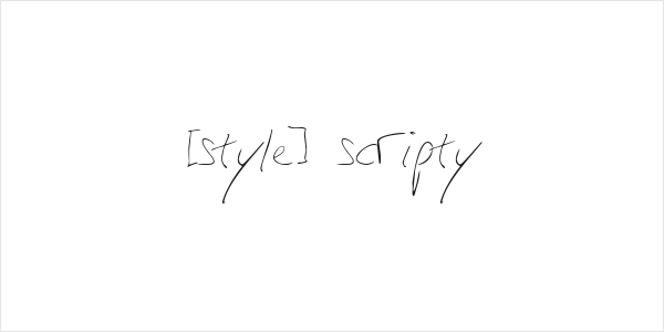 [style] scripty Logo