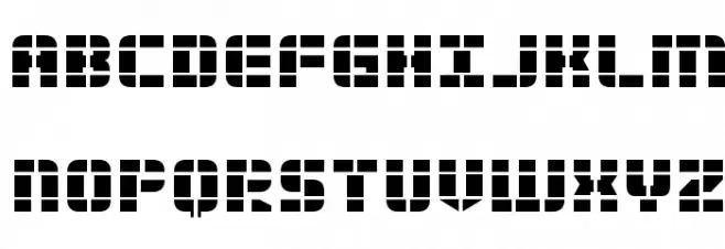 2Tech Schriftart Groß