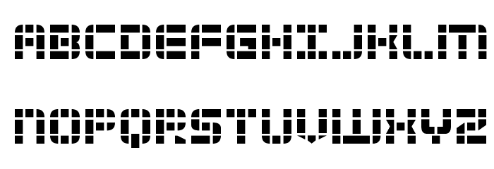 2Tech Font LOWERCASE