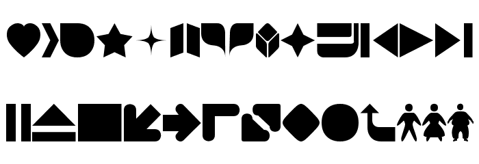 2TheLeft Dingbats Font LOWERCASE