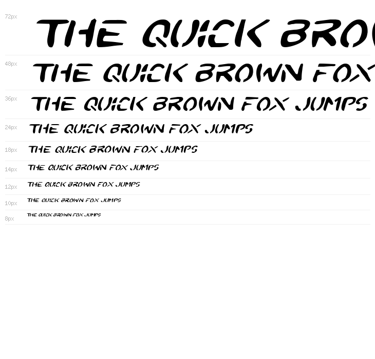 2Toon Expanded Italic Waterfall