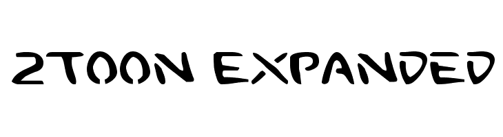 2Toon Expanded Font