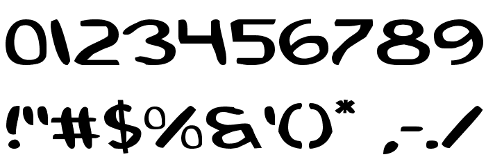 2Toon Expanded Font OTHER CHARS