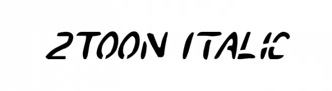 2Toon Italic  baixar fontes gratis