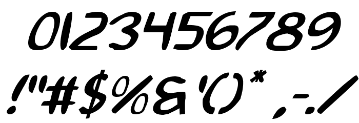 2Toon Italic Font OTHER CHARS