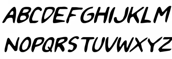 2Toon Italic Schriftart Groß