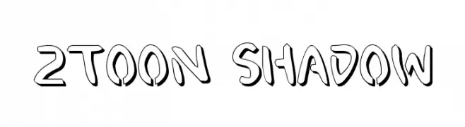2Toon Shadow  baixar fontes gratis