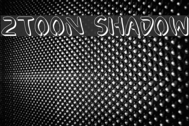 2Toon Shadow フォント examples